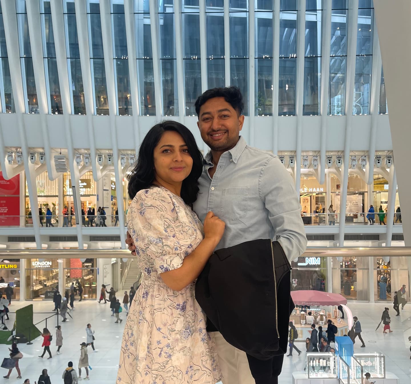 Dipak and Suprabha, co-founders of MealEase, with their two young children